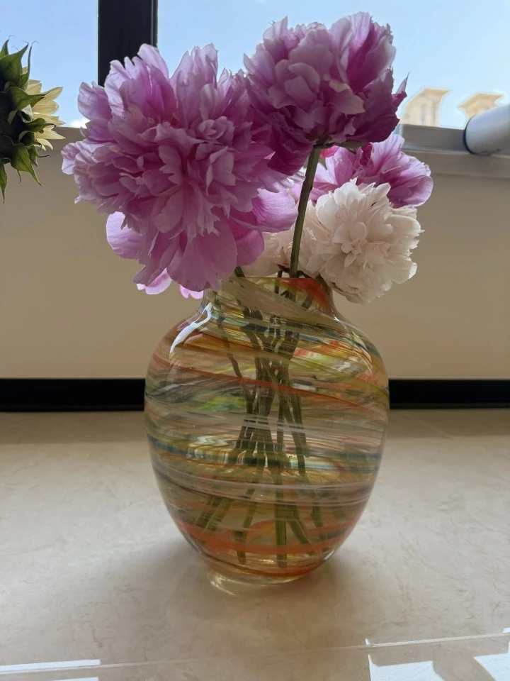 Luxury Glazed Glass Chinese Mural Light New Home Vase Niche for Living Room Flower Arrangement