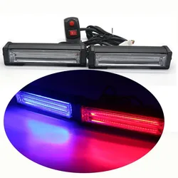 2Pcs COB Strobe Light Car Emergency Flashing Light Car LED 12V 24V Trailer Truck Strobos Police Warning Light Auto Diode Lamp