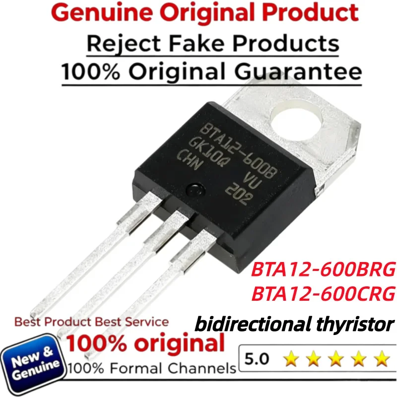 10-20-50pcs 100% New Imported Original BTA12  BTA12-600BRG  BTA12-600B  BTA12-600CRG  BTA12-600C Triac 12A 600V  TO-220