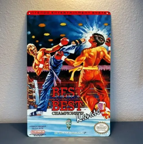 Best Of The Best Karate Nes Video Game Metal Poster Tin Sign 20*30cm