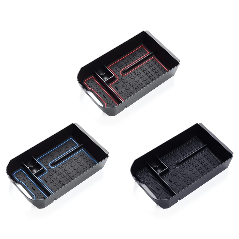 

Q39F Anti-skid Center Console Insert Drawer Box Black Car Interior Storage Box for New Accessories