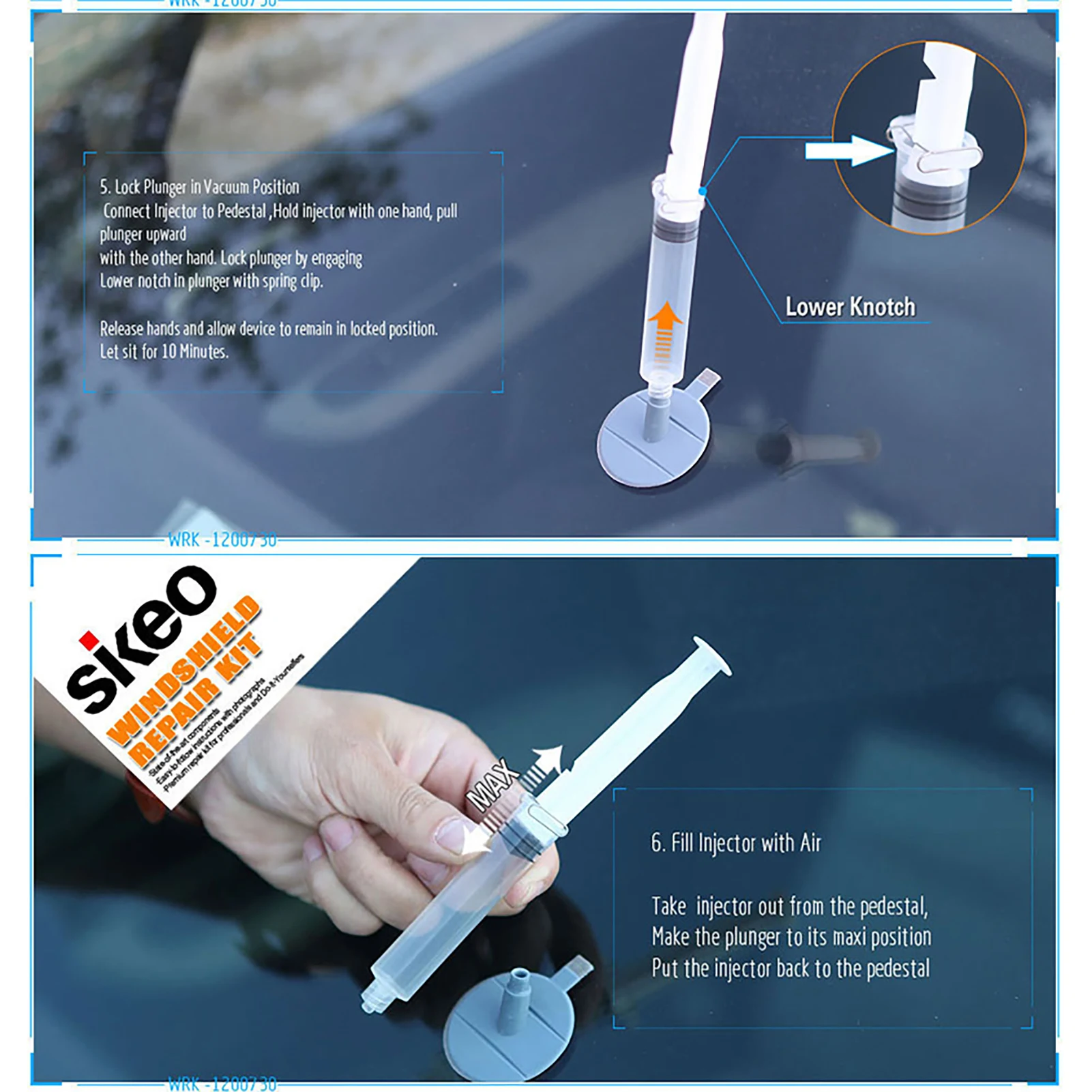 35g Auto Windshield Glass Repair Tool Set Repairing Resin for Windscreen Chip Scratches Bull-Eye Star Shape Half-Moon Cracks