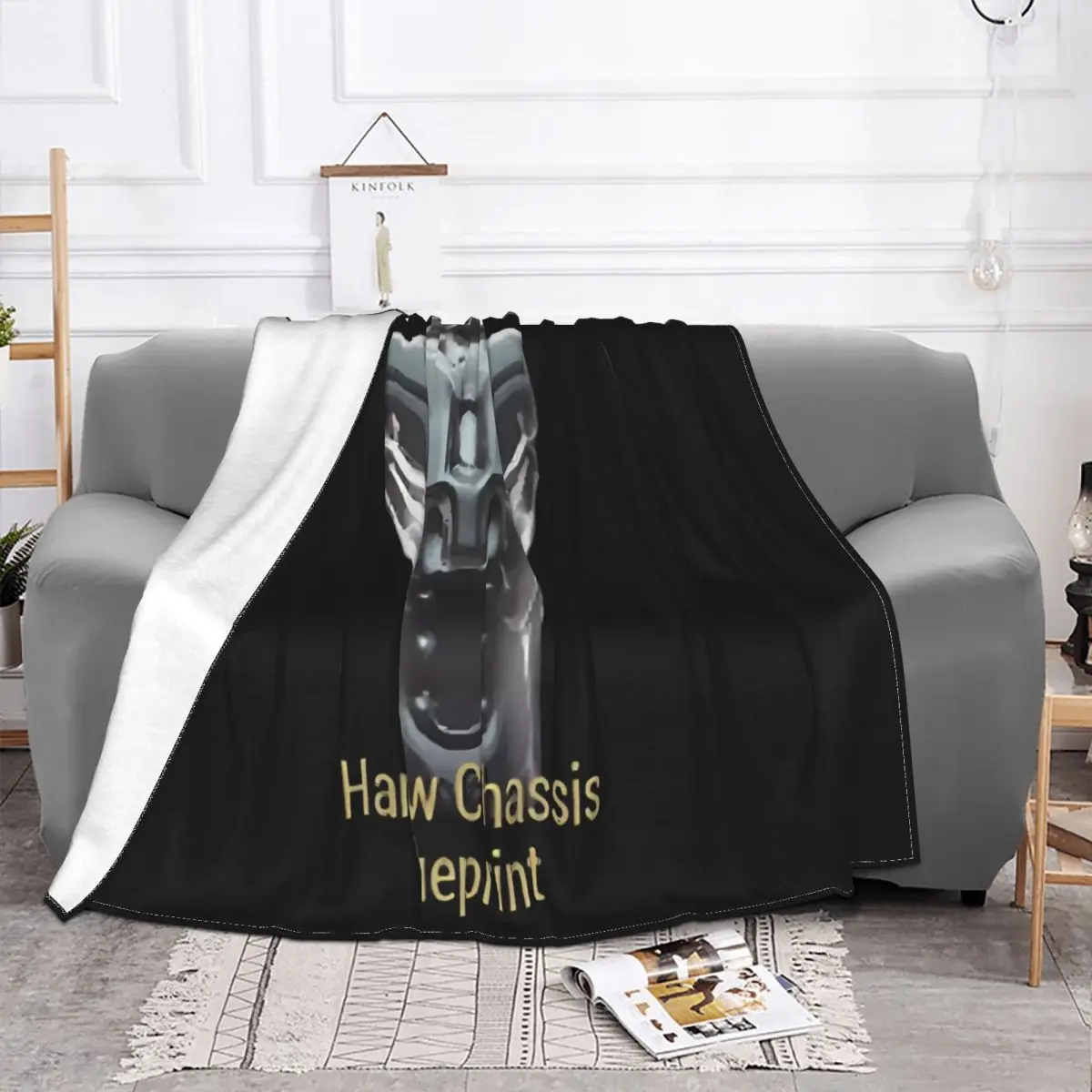 Harrow Chassis Blueprint Warframe Meme Anime Blankets Throw Blanket Custom Blanket Personalized Throw Blanket