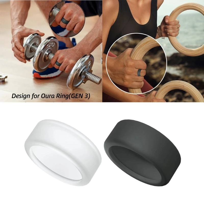 Portable Rings Guard Silicone Rings Protector Compatible with Ouras Rings Easy to Use Rings Sleeve Jewelry Accessories