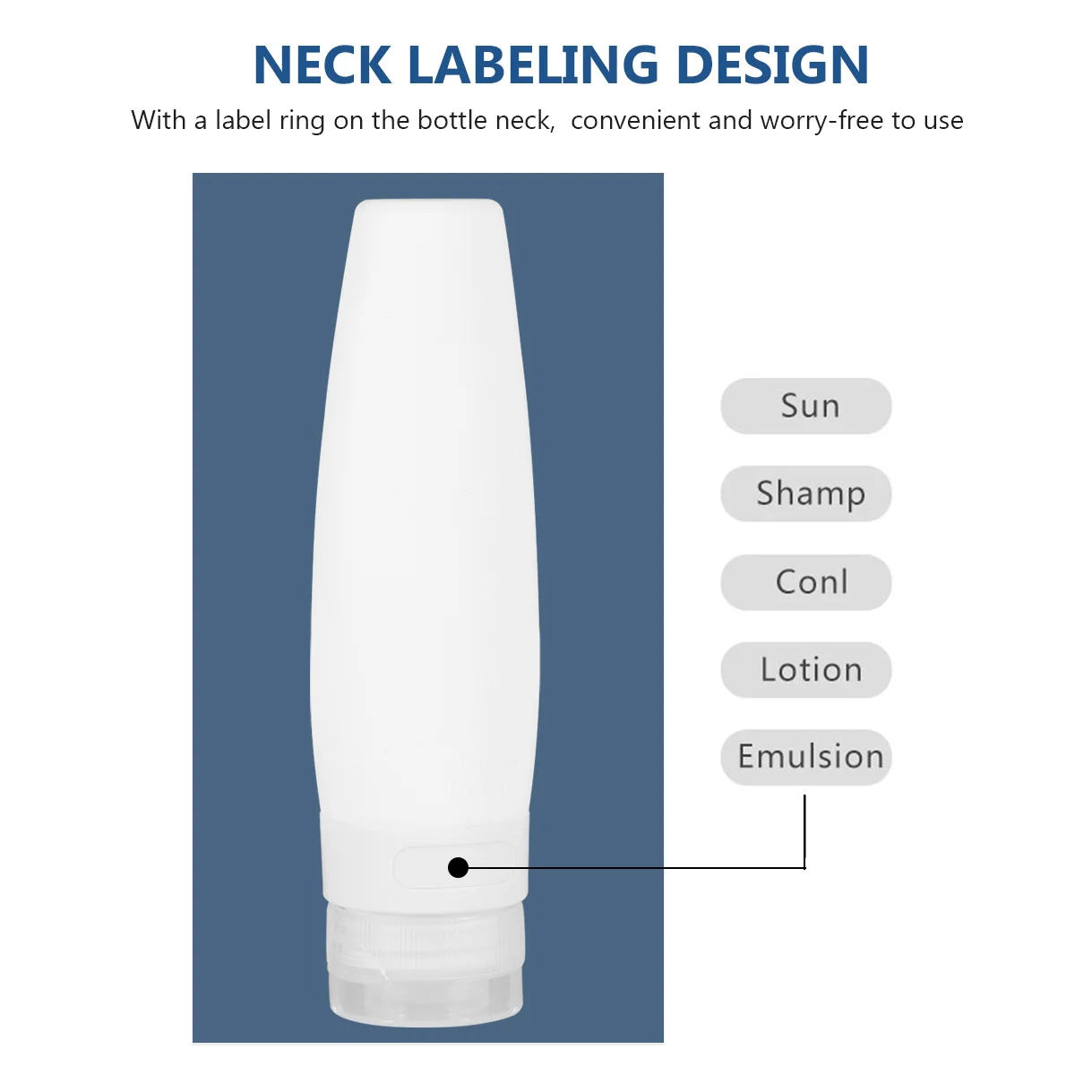 

4pcs Silicone Sub Bottles 90Ml Empty Travel Cosmetics Storage Holders Portable For Shampoo Lotion Conditioner Simple Bottle