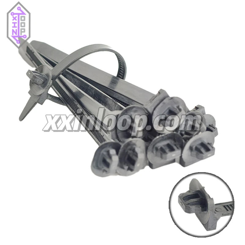 

Кабельная стяжка PP9102301 CS03 PA66 с овальным отверстием для крепления кабелей диаметром от 0,8 до 3,5 мм и панелям толщиной от 3,0 до 35,0 мм, для кабельных жгутов