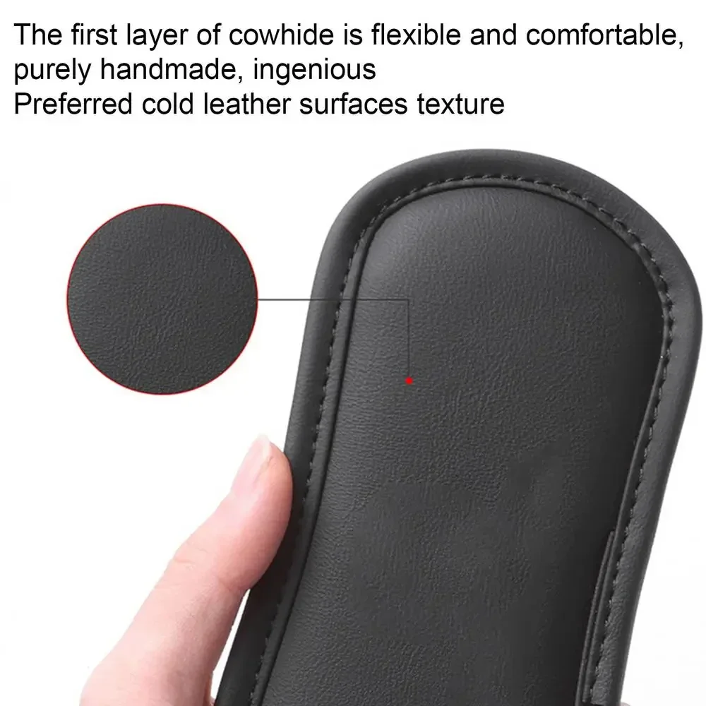 1/2개 가죽 자동차 다리 쿠션 탄성 메모리 폼 무릎 패드 자동차 베개 쿠션 팔걸이 패드 범용 허벅지 지지대 액세서리