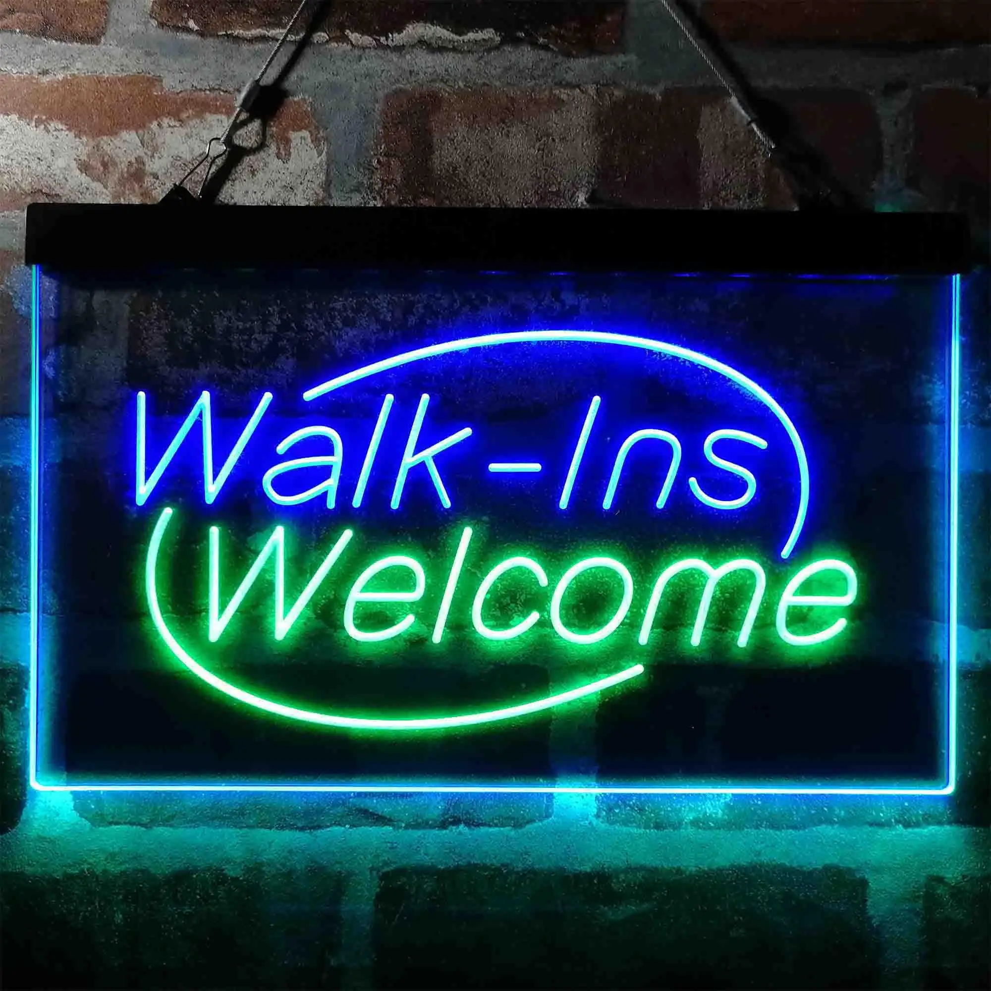 

Двухцветная светодиодная неоновая вывеска Walk-Ins Welcome st6-i4005