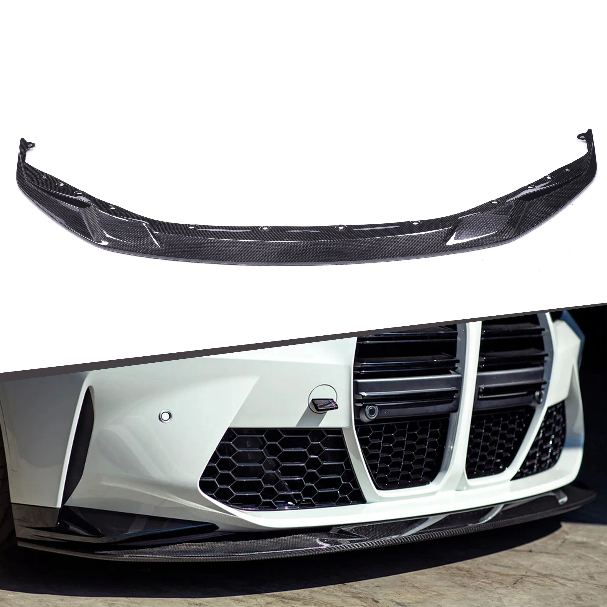 

Modification Hot Sales Dry Carbon Fiber Body Kit MHC Type Front Bumper Lip Fit for G82