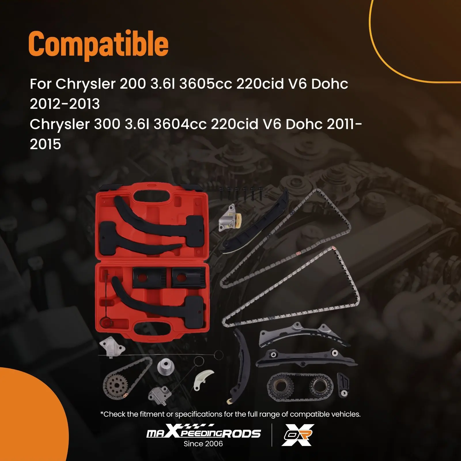 Engin Timing Chain Set for Dodge Charger Challenger 3.6L V6 2011-2014 05184356AE