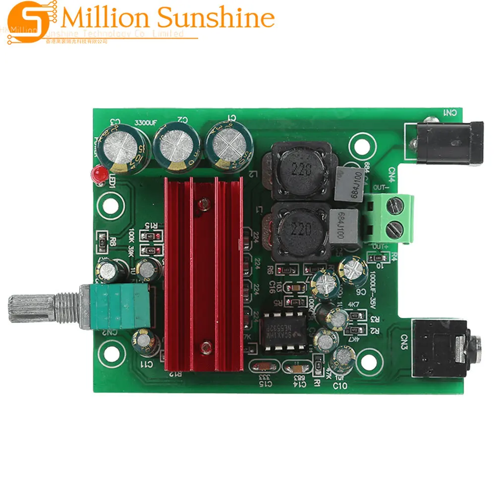 Nobsound TPA3116D2 100W Mono-Kanal Digitaler Leistungsverstärker NE5532 OPAMP DC 8-25V Vollfrequenz
