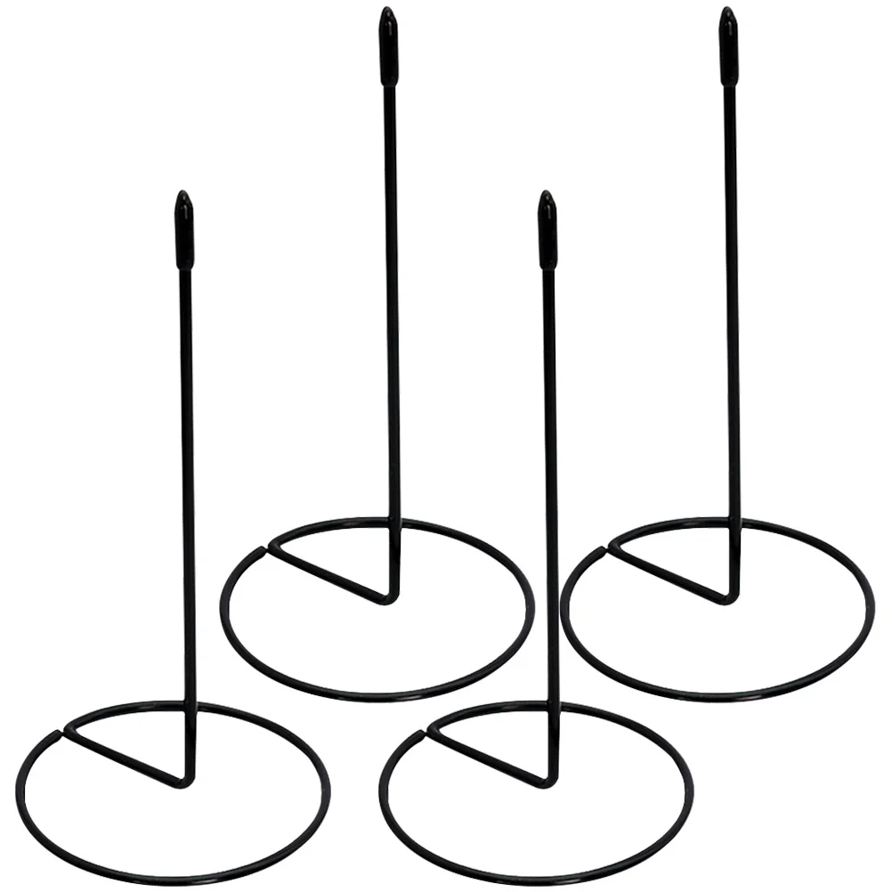 4 قطعة استلام الفولاذ المقاوم للصدأ سبايك قوي قابلة لإعادة الاستخدام فاتورة شوكة منظم سطح المكتب لمكتب المطبخ حانة استخدام المغزل قضيب حامل #5