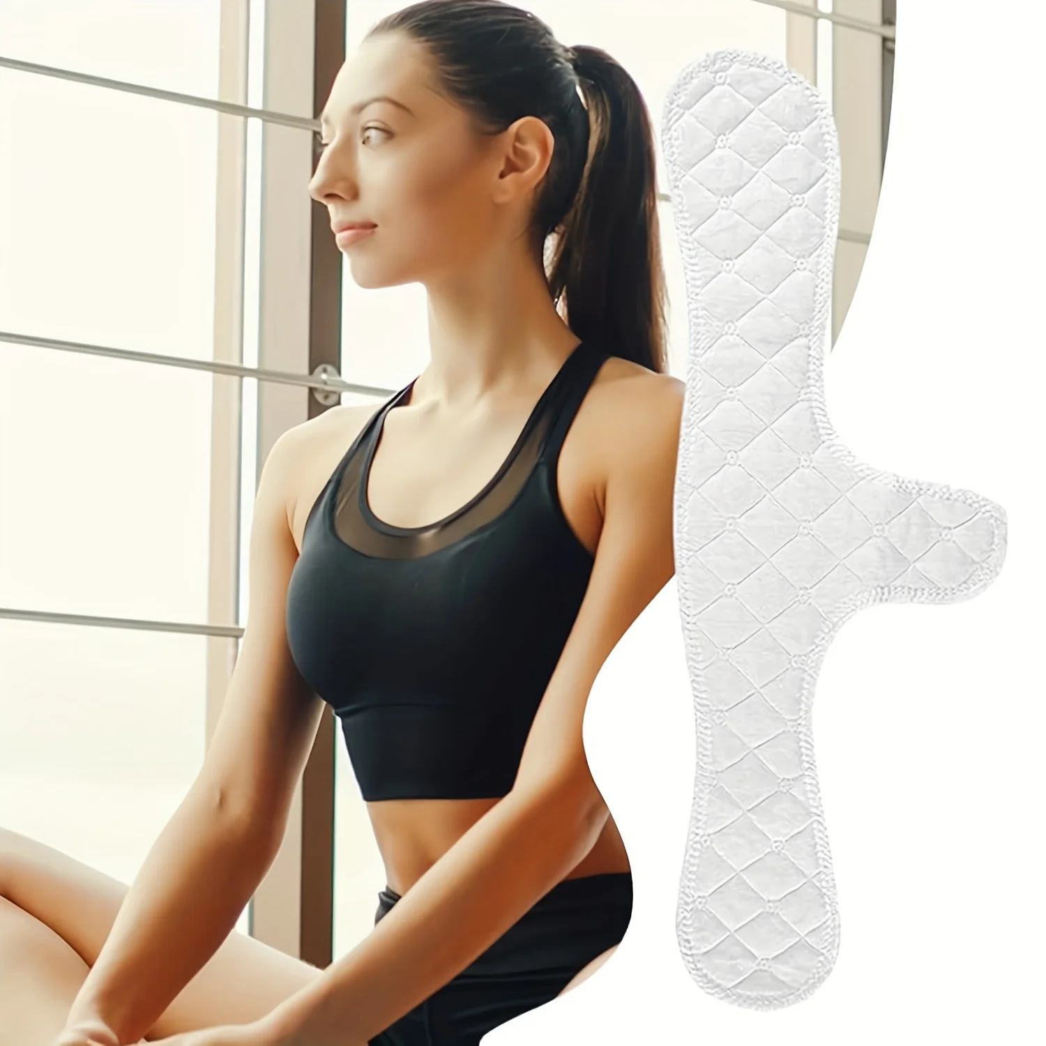 2PCS/3PCS Upgrade Cotton Bra Liners Sweat Absorber, Rectangle Under Breast Sweat Pads for Women Washable Bra Liners for Sweating