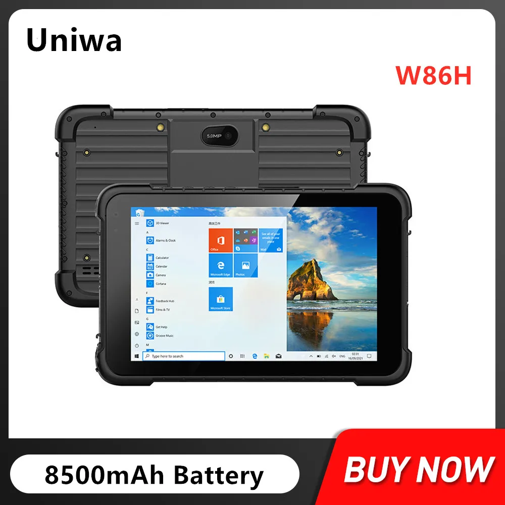 

Uniwa W86H Rugged Waterproof Tablet 8.0Inch HD Display 4GB+64GB Android 5.1 Winpad 8500mAh Battery Rear Camera 5MP Mobile Phones