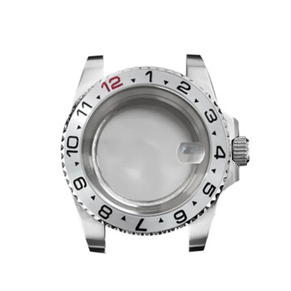 Watch Case Sapphire Mirror Magnifying Glass Ceramic Bezel/Aluminum Bezel 316L Stainless Steel for NH35 NH36 automatic Movement