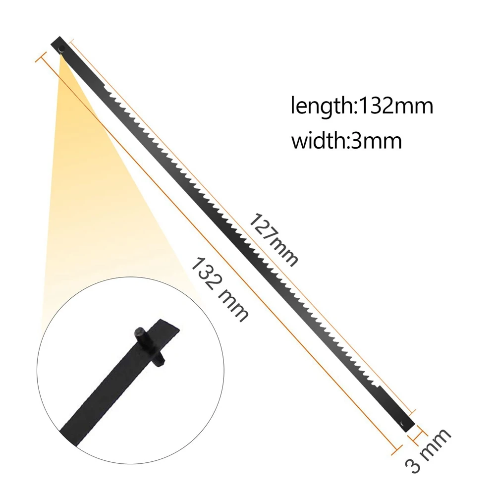 Scroll Saw Blades com Pin, Adequado para Carpintaria, Lâmina de Fretsaw, 10, 15, 18, 24 Dentes