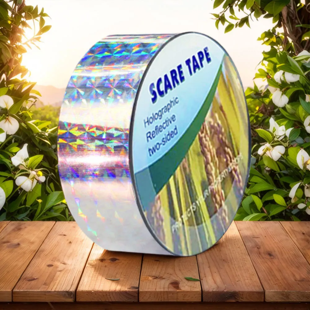 

Светоотражающая лента для отпугивания 2,4 см x 50 м/4,8 см x 50 м, чтобы остановить повреждение, орех, беспорядок, светоотражающие средства отпугивания птиц, простая в установке лента для птиц