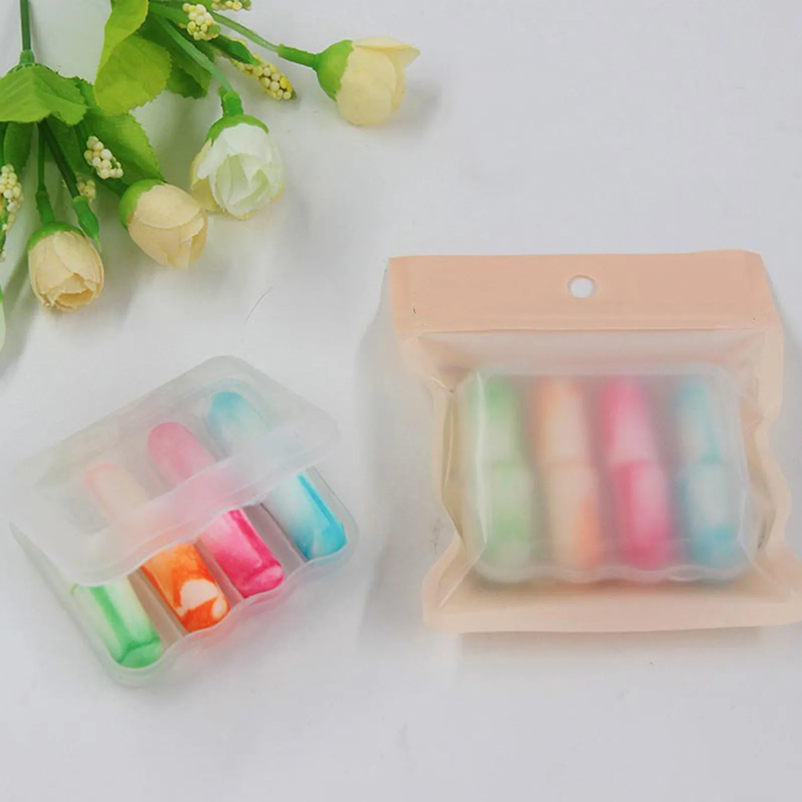 4Pcs Silent Earplugs Breathable Low-Pressure PU Noise Reduction Ear Protector for Sleeping Studying Concerts Hunting Shooting