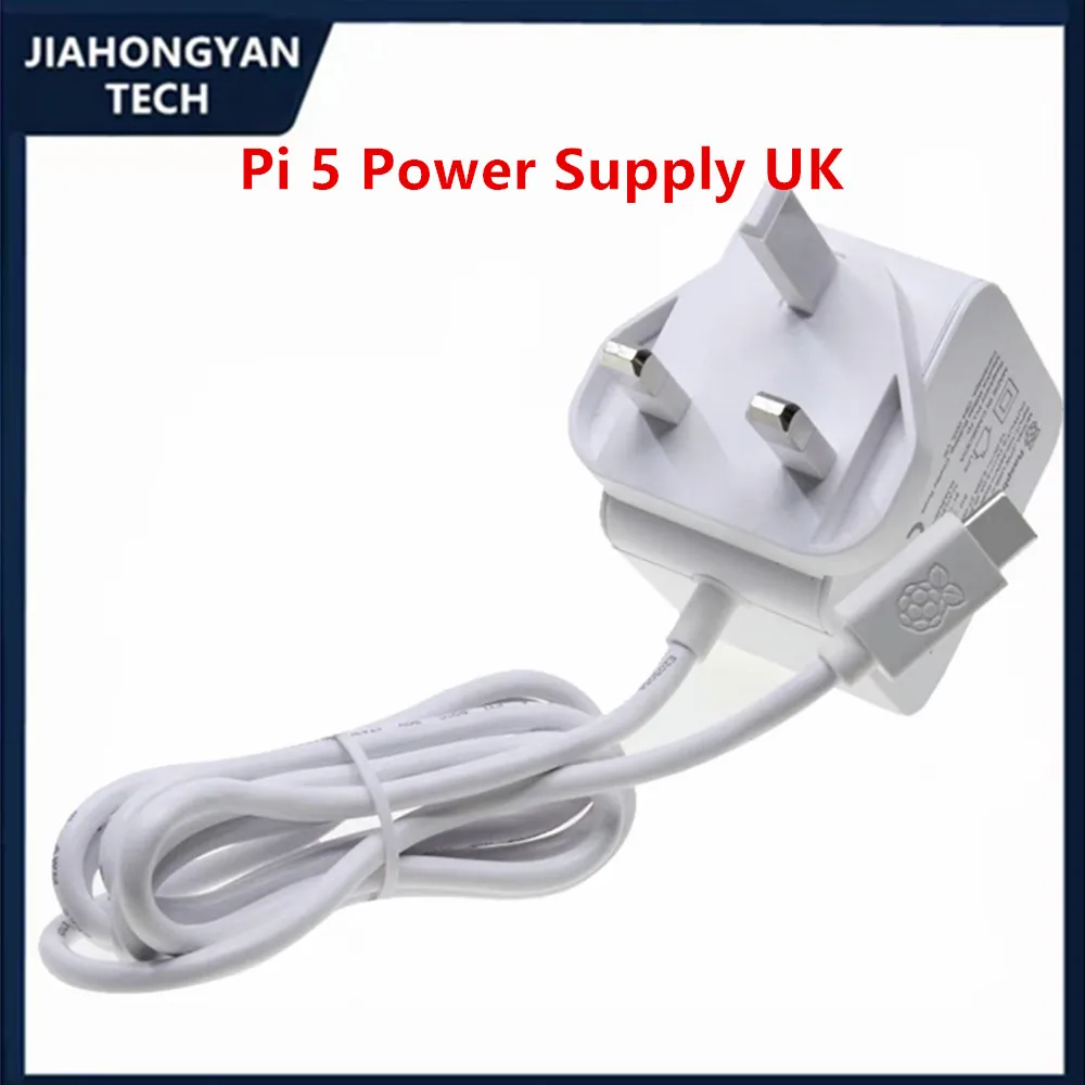 Original For Raspberry Pi 5th generation 5V5A official power supply For Raspberry Pi 5 27W USB-C power adapter