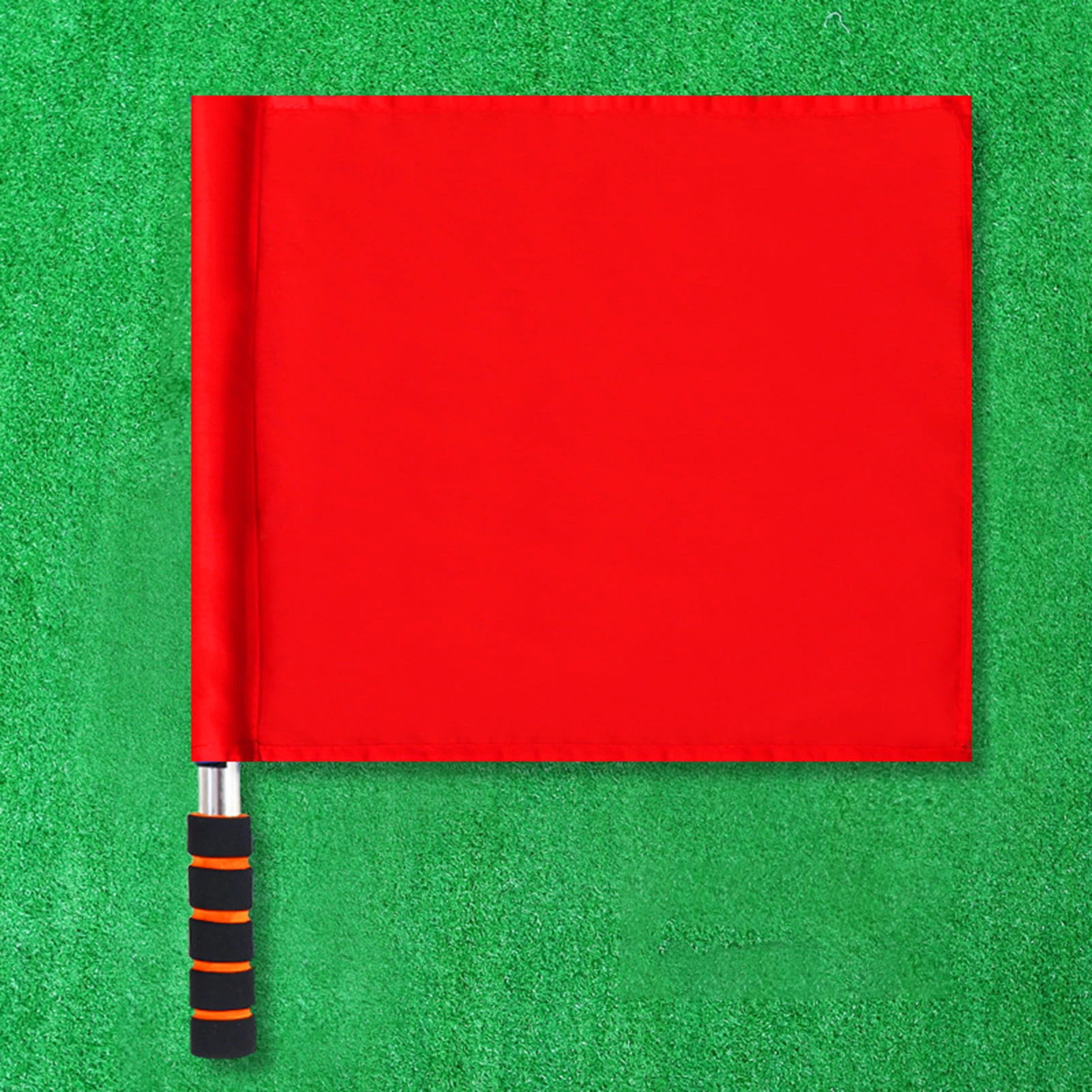 Professional Referee Flag Wind-resistant Sports Match Hand Flags for Football Soccer Trainer Durable Stainless Steel