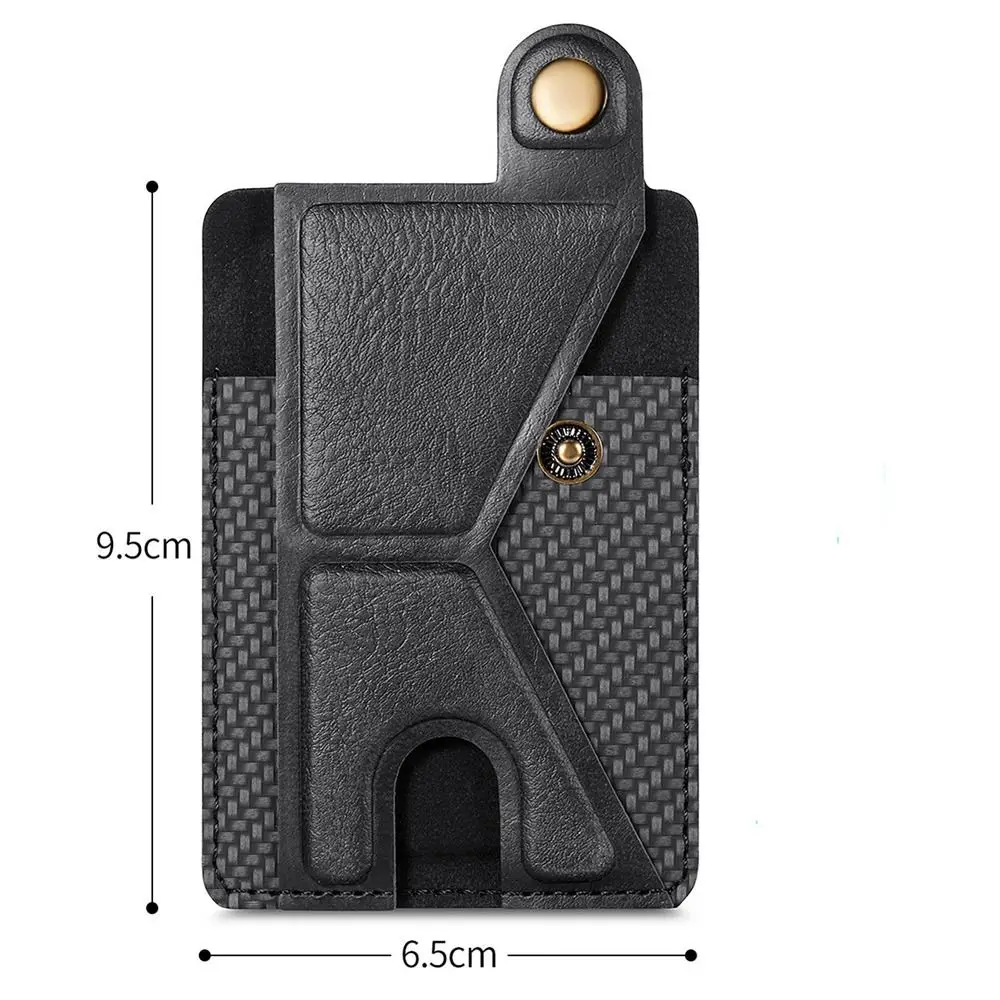 Universal Mobile Phone Card Bag Portable Multifunctional Card Clip Protective Sleeve Bracket Adhesive Creative Wallet