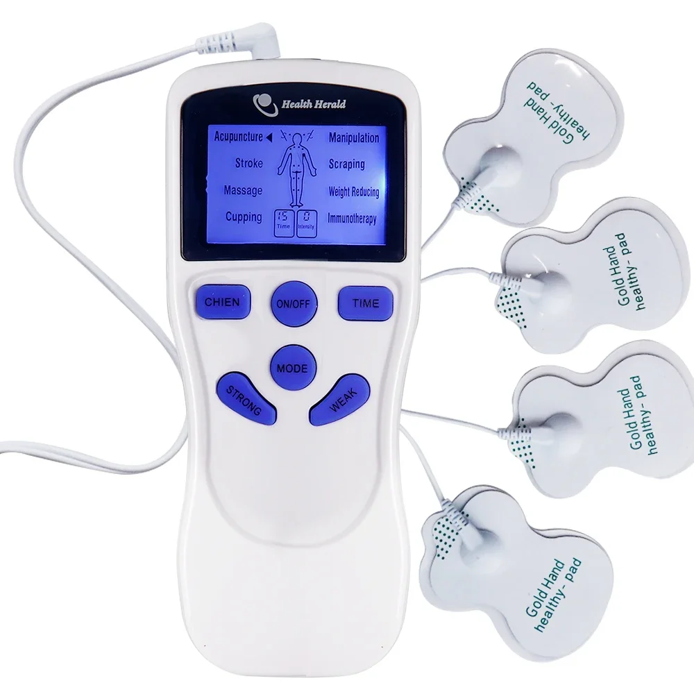 8-Modus Elektrischer EMS Muskelstimulator Akupunktur TENS Elektrostimulations-Massagegerät Digitaler Massage-Impuls Elektrostimulator – Detail 20