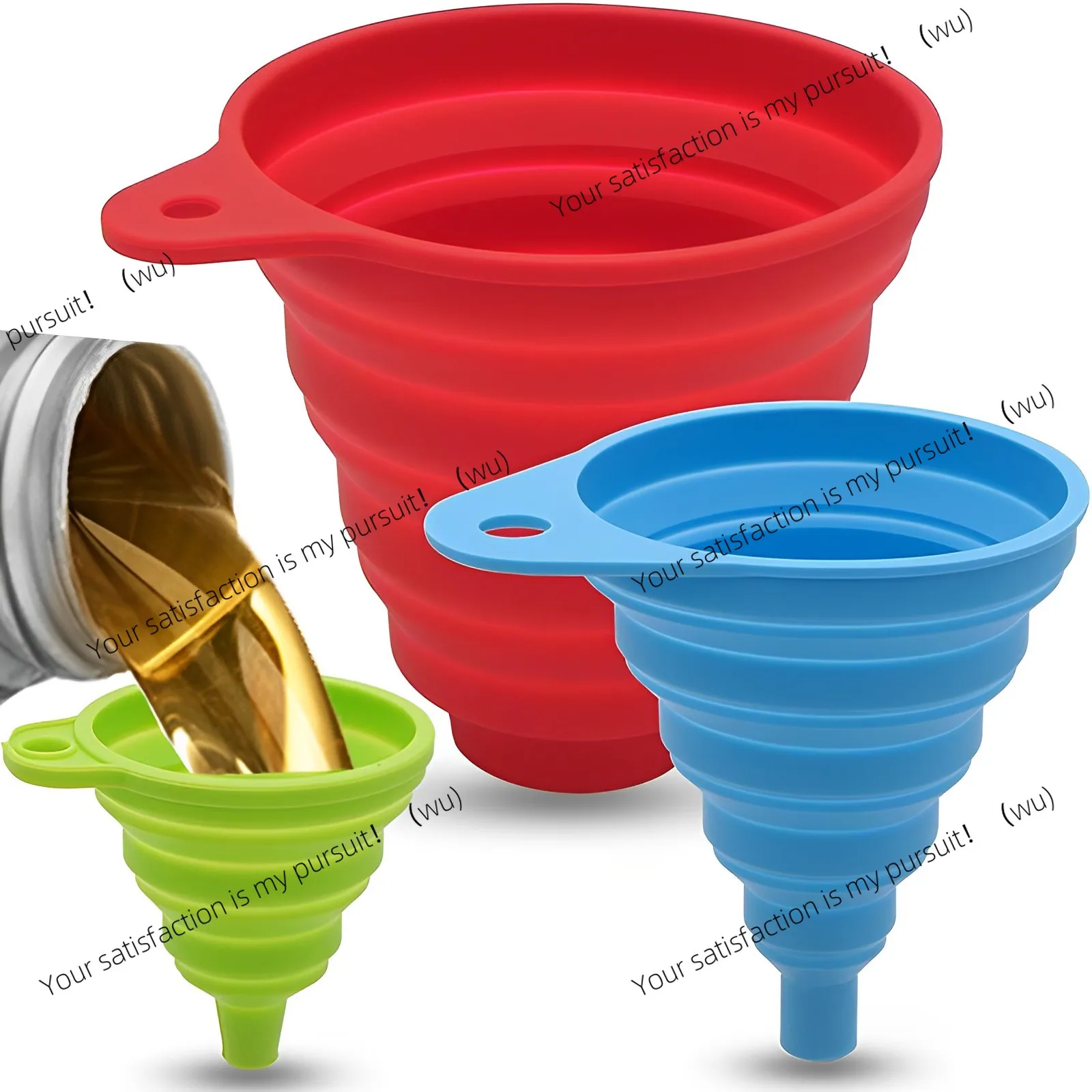 

ZOCI-Automotive Engine Funnel Universal Silicone Liquid Funnel Replacement Foldable Portable