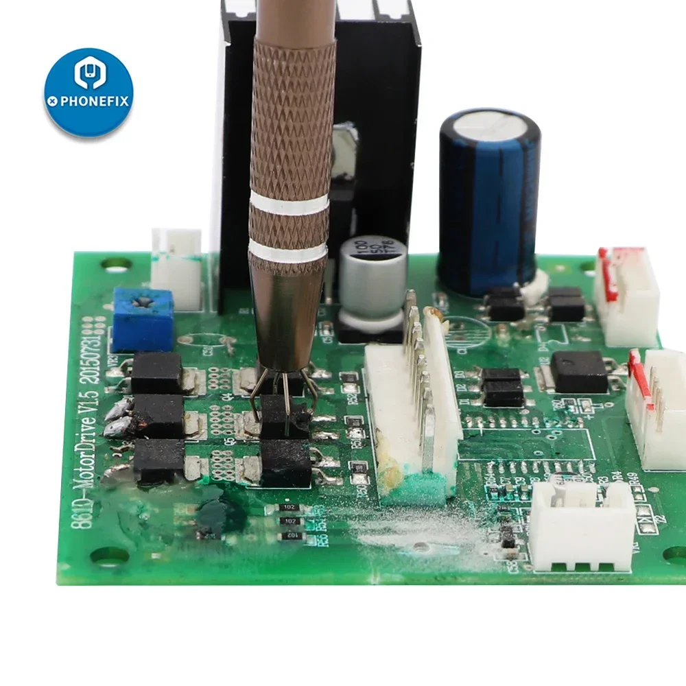 PHONEFIX-IC Chip Componente Metal Grabber para ROM Extração, Extrator de remoção, Celular Chip IC, Pick-up Quatro Garra Design Pen