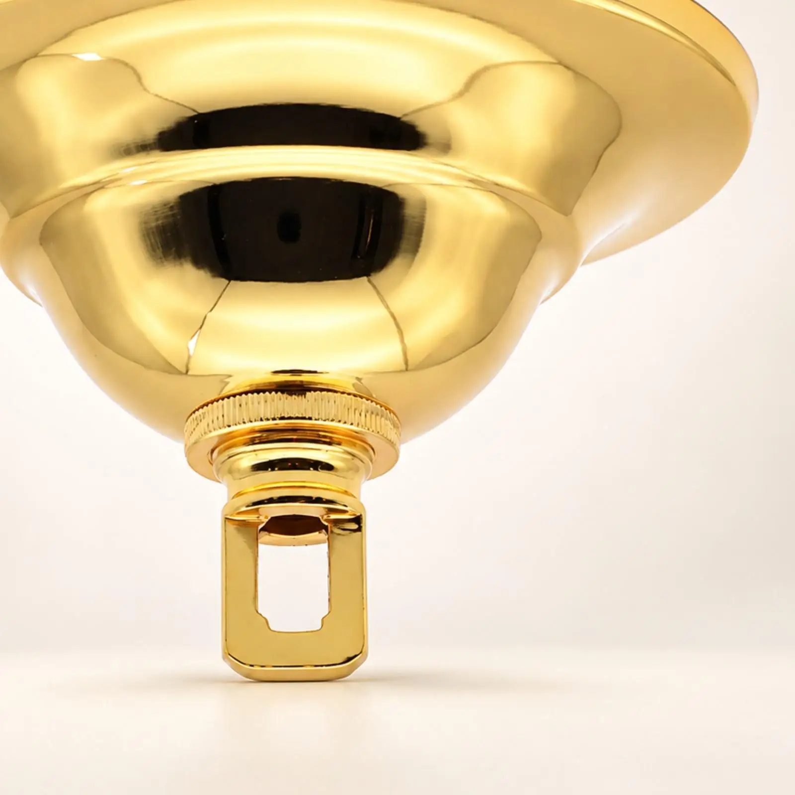 Chandelier Mounting Base DIY Domed Canopy with Hanging Loop Replacement Base with Threaded Neck Vintage Upgrade Ceiling Canopy