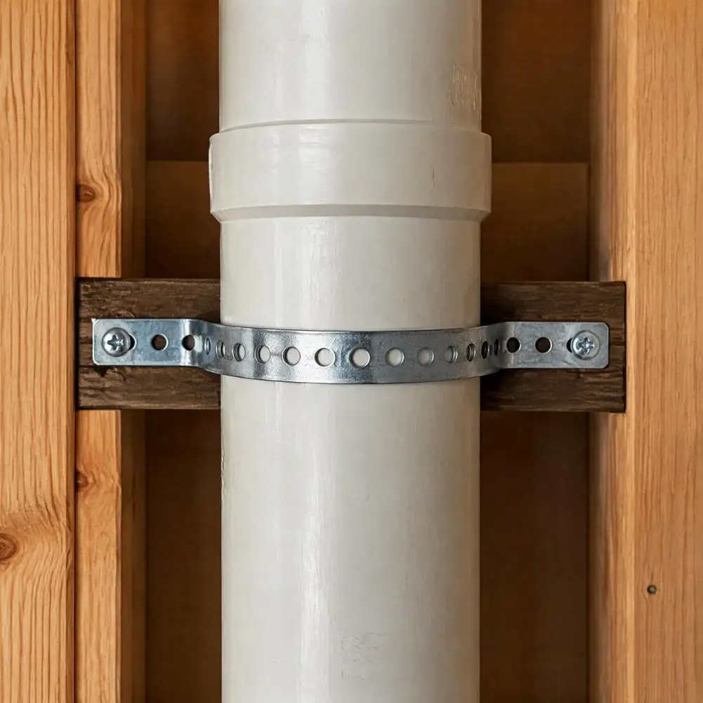 Metal Strapping for Pipes Galvanized Metal Pipe Strap with Predrilled Holes 24-gauge Carbon Steel Hanging Support Flexible