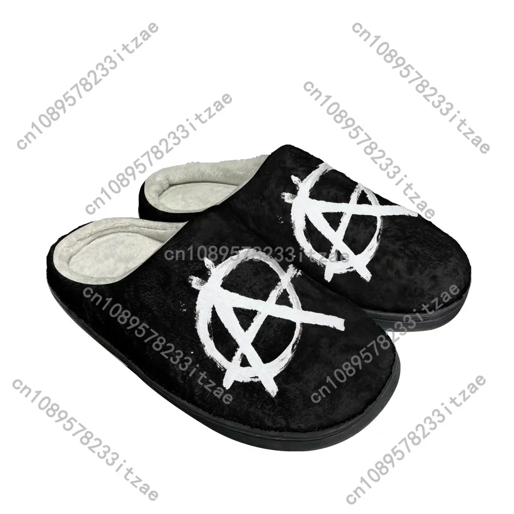 Hot Anarchy Latest Fashion Cotton Custom Slippers Mens Womens Teenager Plush Casual Keep Warm Shoes Thermal Comfortable Slipper