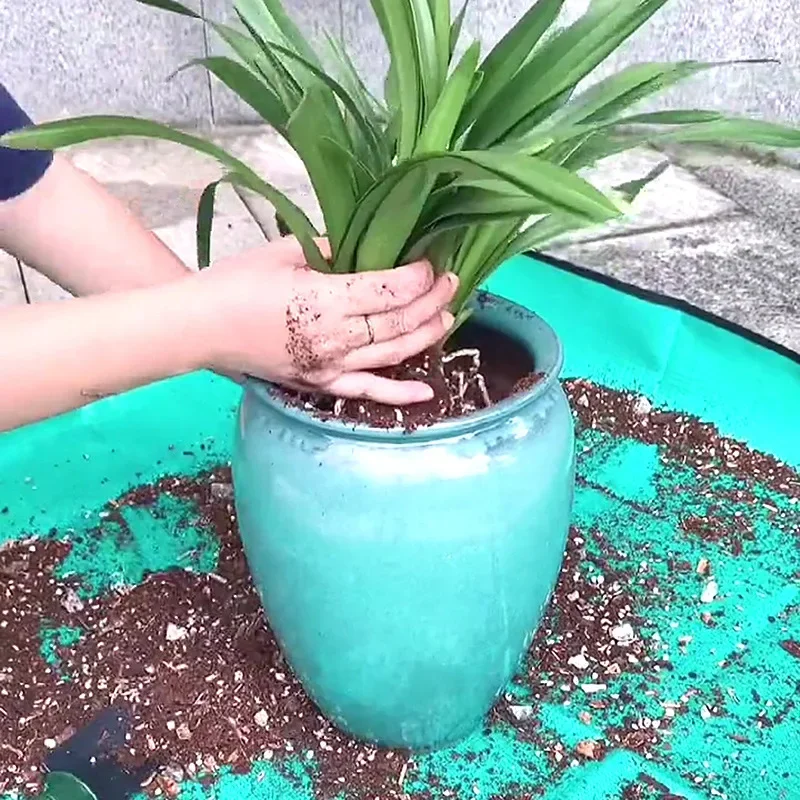 1 stücke Pflanzmatte 50 cm-100 cm Gartenarbeit Blumentopf Pad Faltbare Garten Pflanze Blumentopf Umpflanzen Wasserdichte Matten