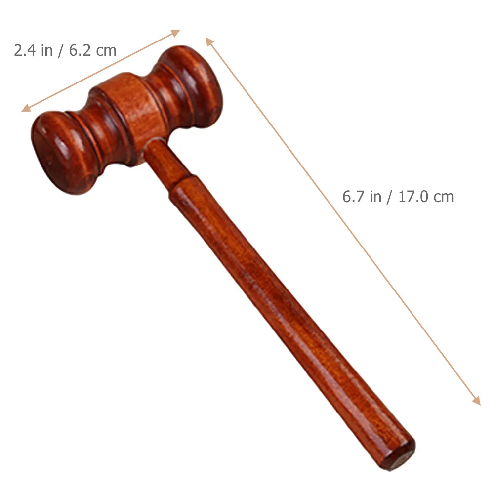 Judge Hammer Shot Children Costume Block Toddler Gavel Hammers for Auctions Wooden