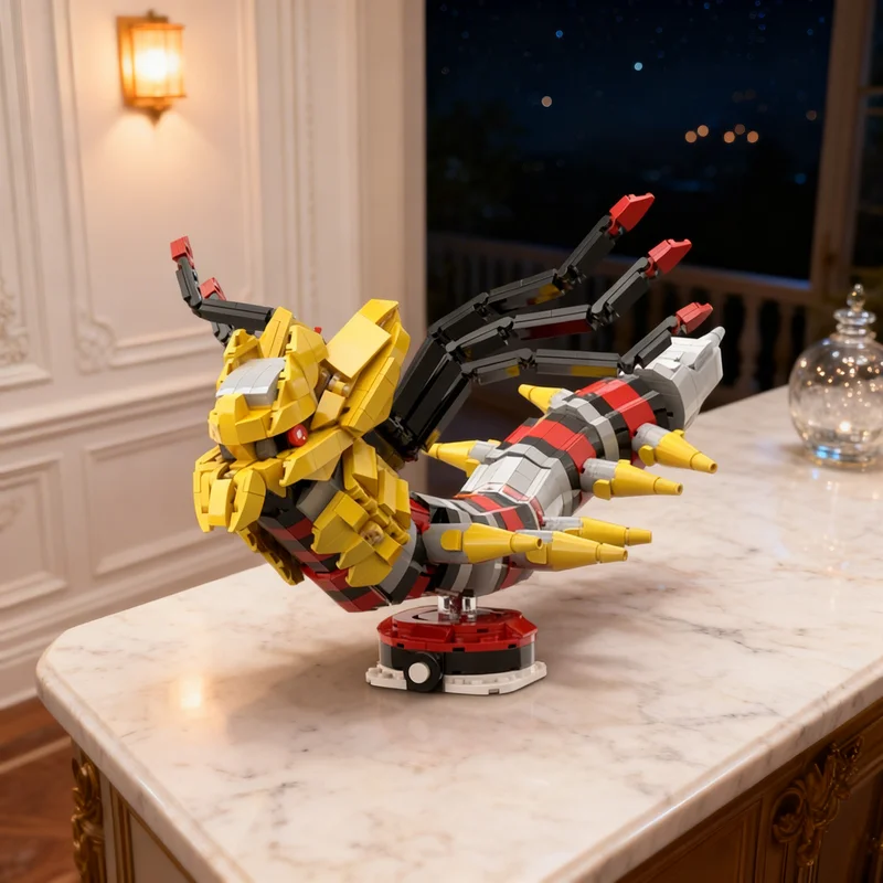 

Набор строительных блоков MOC Giratina Origin Form Brickheadz, 996 деталей, модель для сборки, игрушка-подарок, креативный коллекционный предмет для демонстрации, премиум-класс, для взрослых и детей