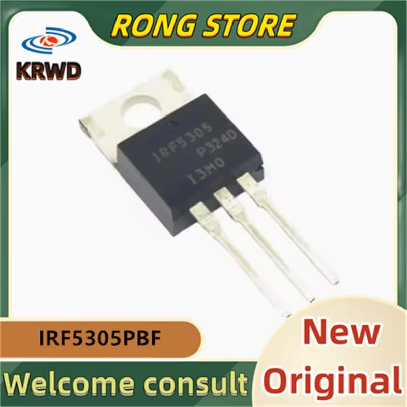 10PCS IRF5305 New and Original Chip IC TO-220AB IRF5305PBF IRF5305PB IRF5305P 5305
