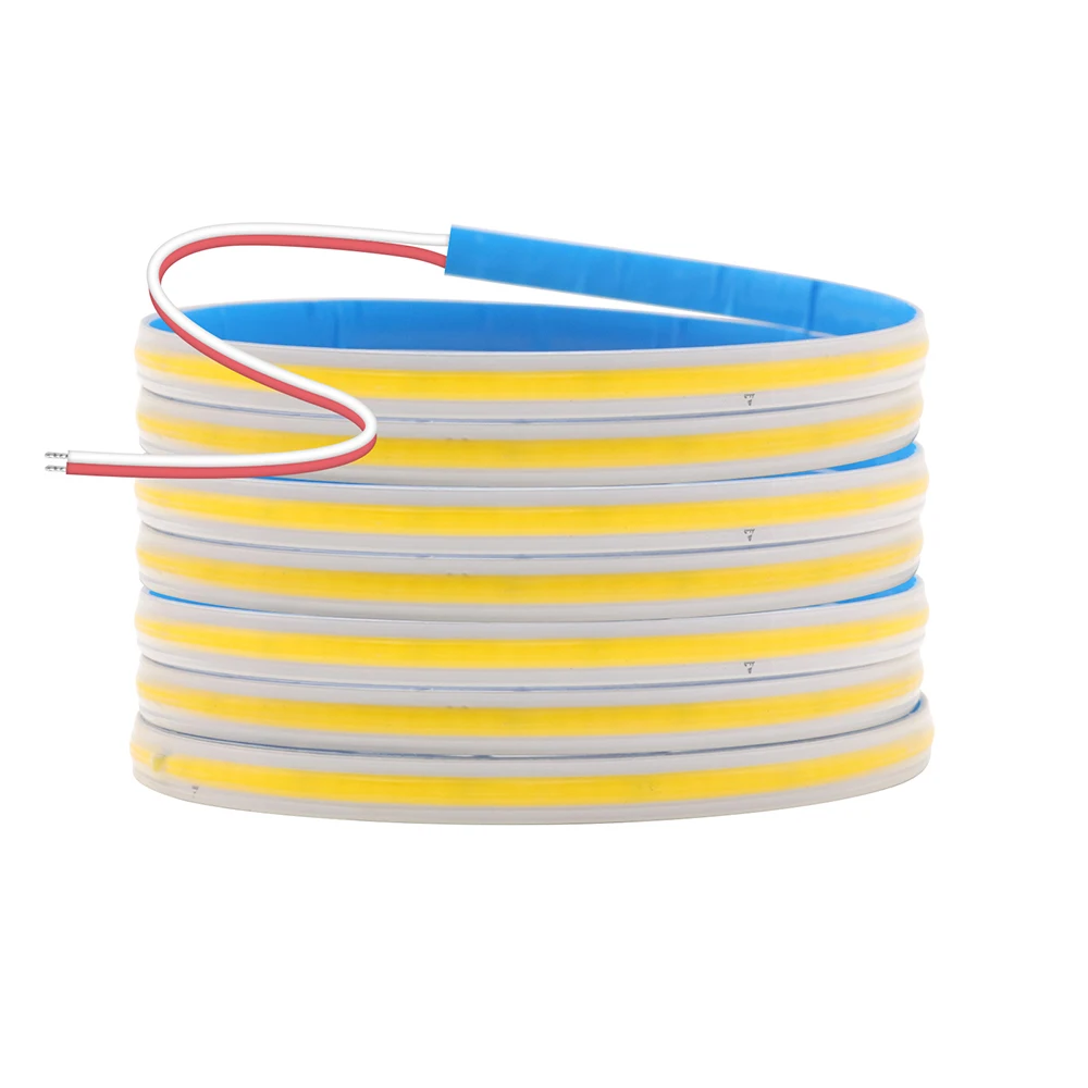 COB LED Strip Light Tape 2pin Connector/Power Plug Kit Waterproof AC 220V 110V 3000K 4000K 6000K 288 LEDs Flex Tube Lamp with IC