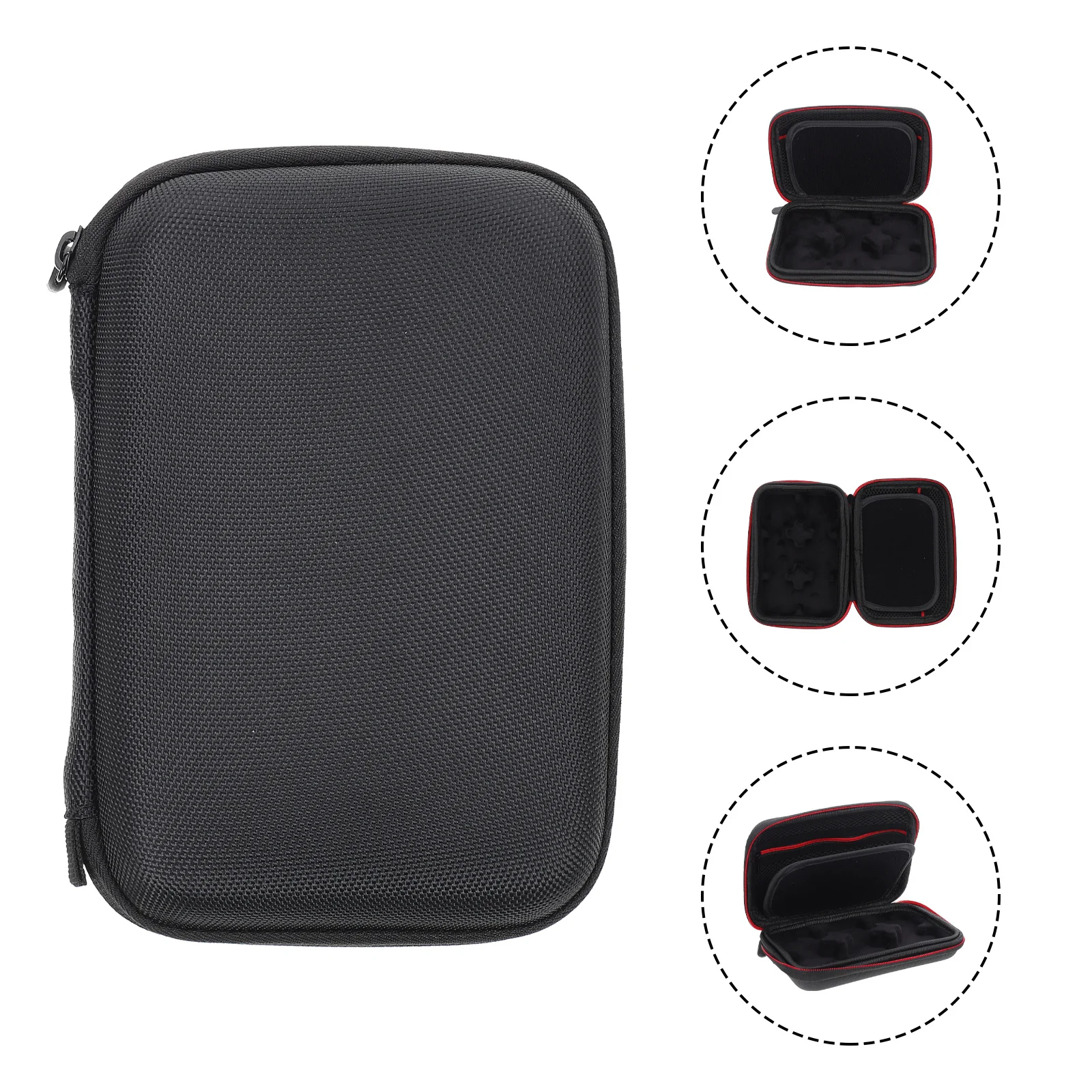 

Canvas Microphone Bag Waterproof Scratch Resistant for Lapel Mic Clip-on Wireless Mic Storage Box with Smooth Zipper Inner Mesh
