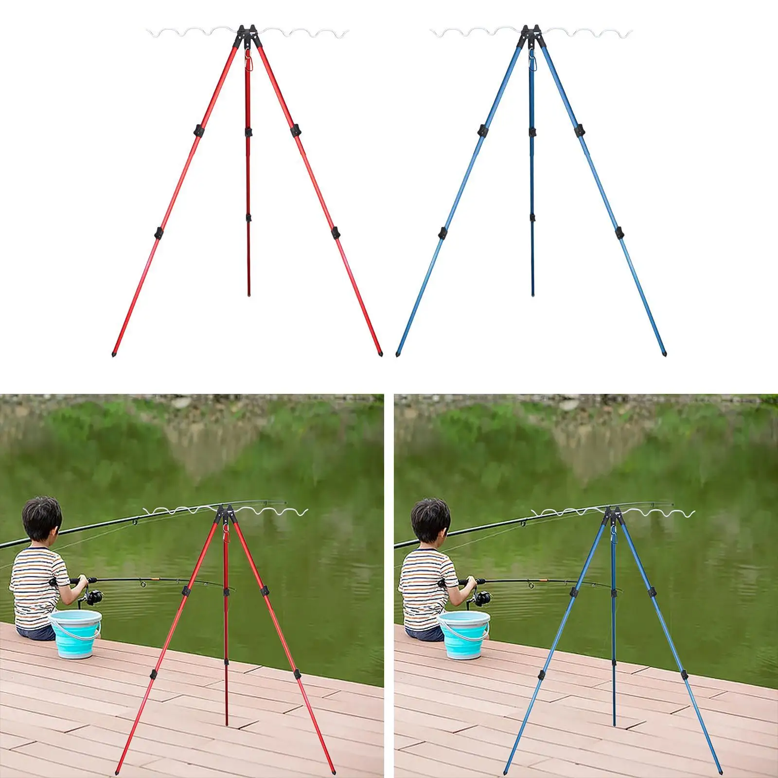 

Штатив, держатель удочки, складной кронштейн, телескопическая портативная опора, 7 полюсов для пруда, озера, банка, рыбалка, речное рыболовное оборудование