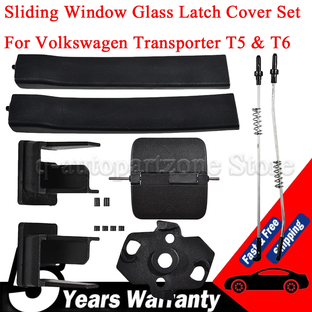 7H0847788A Sliding Door Window Glass Handle Latch Repair Kit For VW Transporter T5 T6 Multivan Caravelle 7H0847781B