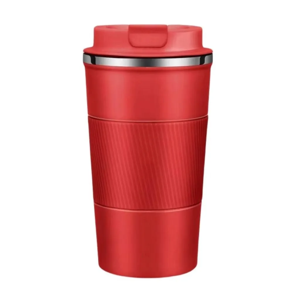 

304 Stainless Steel Car Vacuum Flask 380ml/510ml Double-layer Travel Thermal Mug Leak-Proof Non-slip Case Insulated Cup Sports