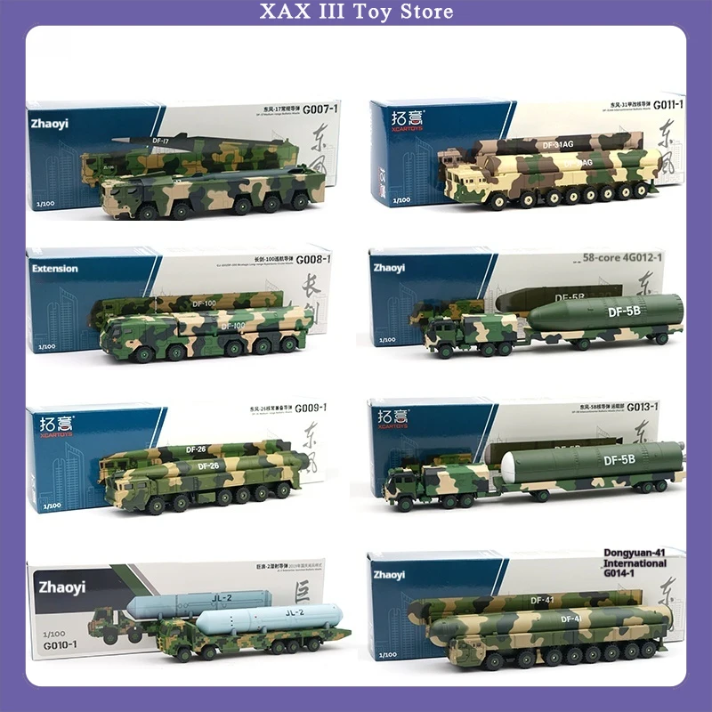 

New 1: 100 Alloy Dongfeng 17/26/31/41 Julang 2 Long Sword 100 Dongfeng 5b Missile Transport Model Car For Boy Gift