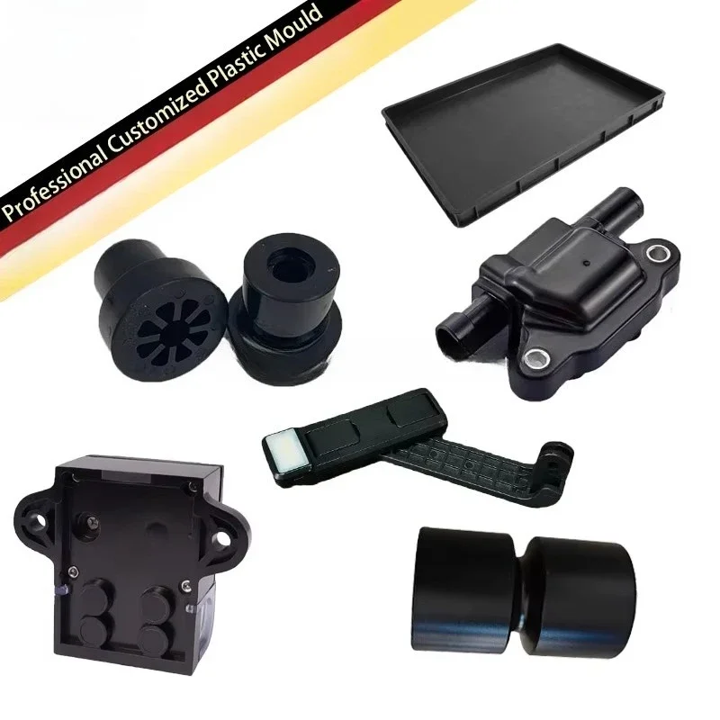 Shanghai custom special-shaped nylon plastic black threaded container shell professional  mold manufacturing