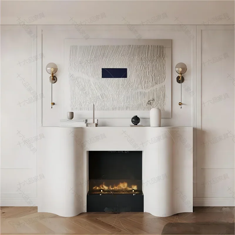 الرجعية الجمالية طاولة تلفاز بسيطة العاج منتصف القرن الطابق حامل تلفاز الراقية خزانة الوسائط Meuble التلفزيون صالون أثاث المنزل #1