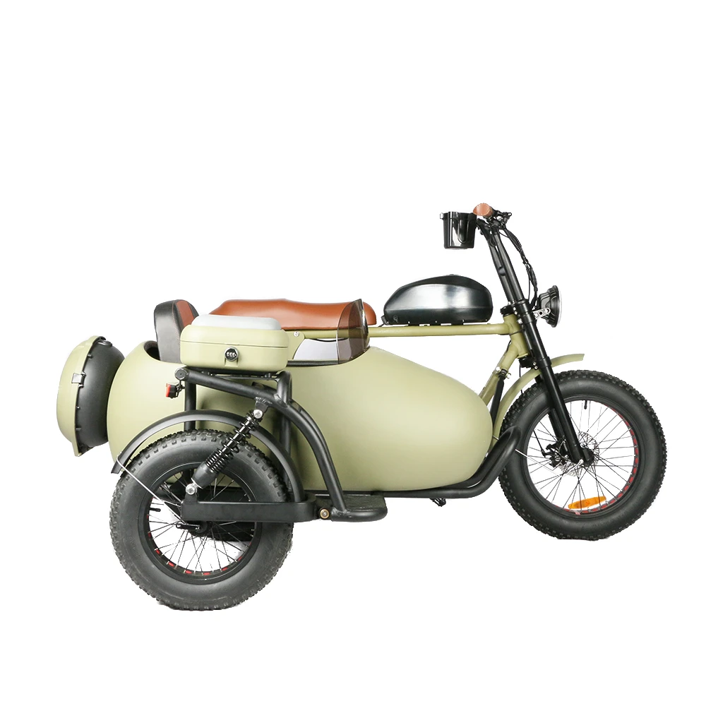 Motocicletta elettrica ad alta potenza 72V 2000W 30AH, triciclo elettrico retrò ad alta resistenza, veicolo elettrico fuoristrada ad alta velocità