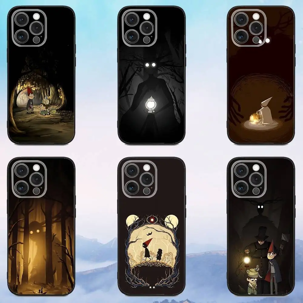 

O-Over The Garden Wall Phone Case For iPhone 16e,16,15,14,13,12,11,Pro,X,XS,Max,XR,Plus,Mini Soft Black Cover