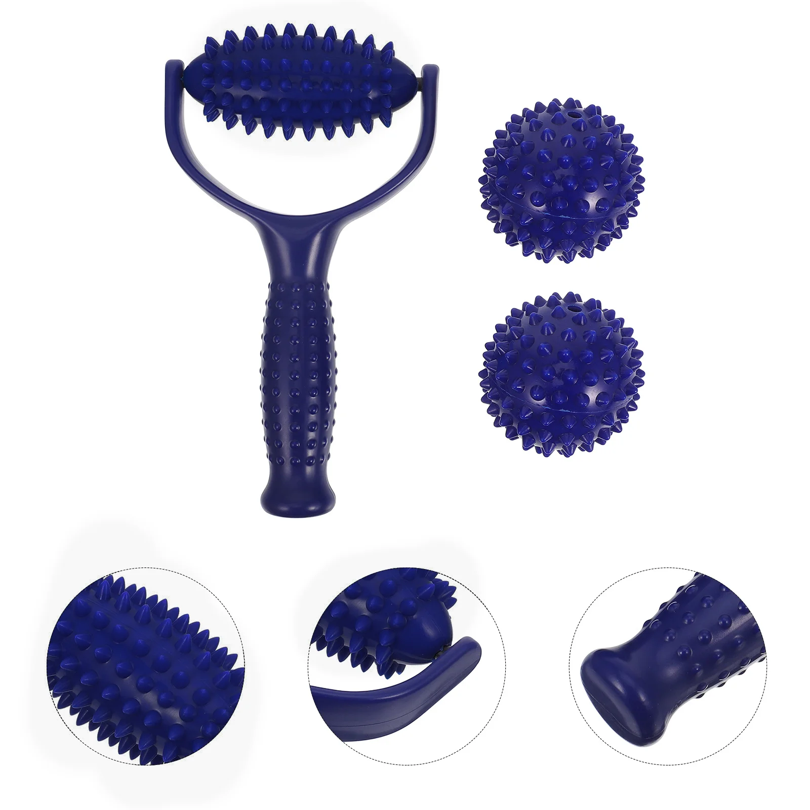 

Muscle Massage Roller Spiky Handheld Massager for Full Body Relaxation Trigger Points Relief Neck Back Legs Feet Portable