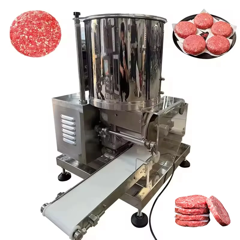 Fast Food Restaurant Hamburger Maker Automatic Multi Shape Meat Patty Machine New Condition Core Components Inclu
