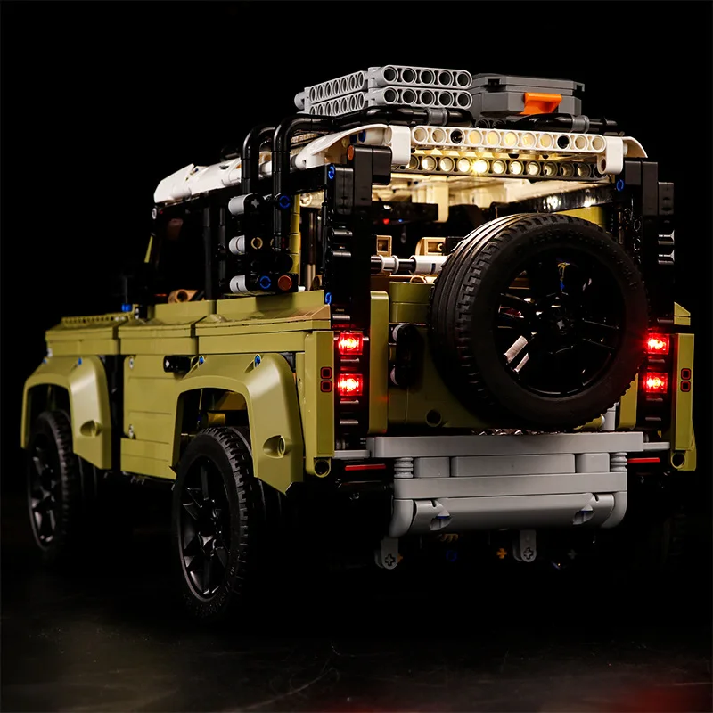 Lámpara de iluminación sin bloques de construcción para Land Rover Defender 42110, juguetes DIY, solo regalo, juego de iluminación