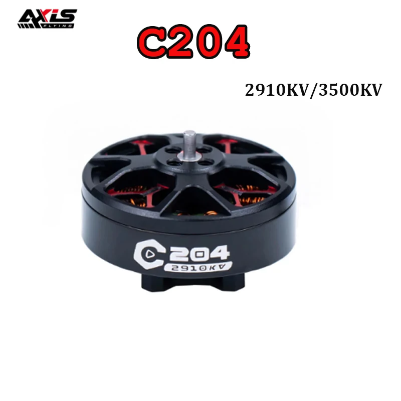 AXISFLYING-Moteur sans balais pour importateur C204 2004 FPV, 2910KV 6S /3500KV 4S, pour RC FPV 1/3/3 pouces Cinewhoop Cinematic Quadcopter