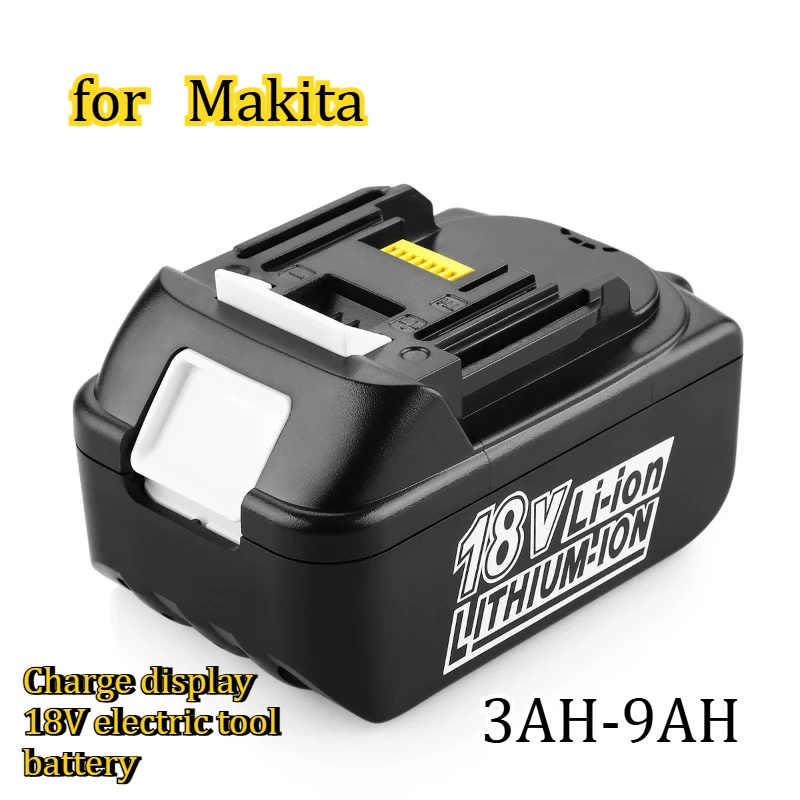 

9000mAh Suitable for Makita 18V Charged Quantity Display BL1830BL1850BL 1860BL1021B BL1041 12V Electric Tool Battery